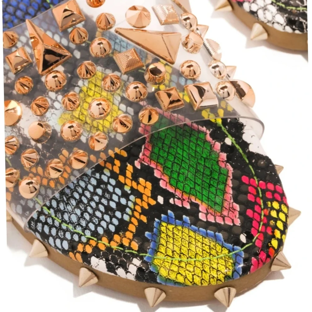 💗6, 💗Multicolor STUDDED PVC SANDAL